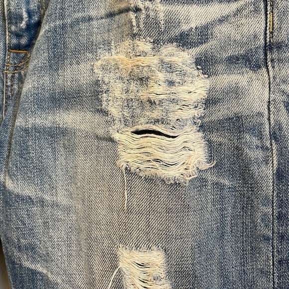 Big Star Joey Distressed Cropped Denim Jeans Size 28 - Picture 7 of 11